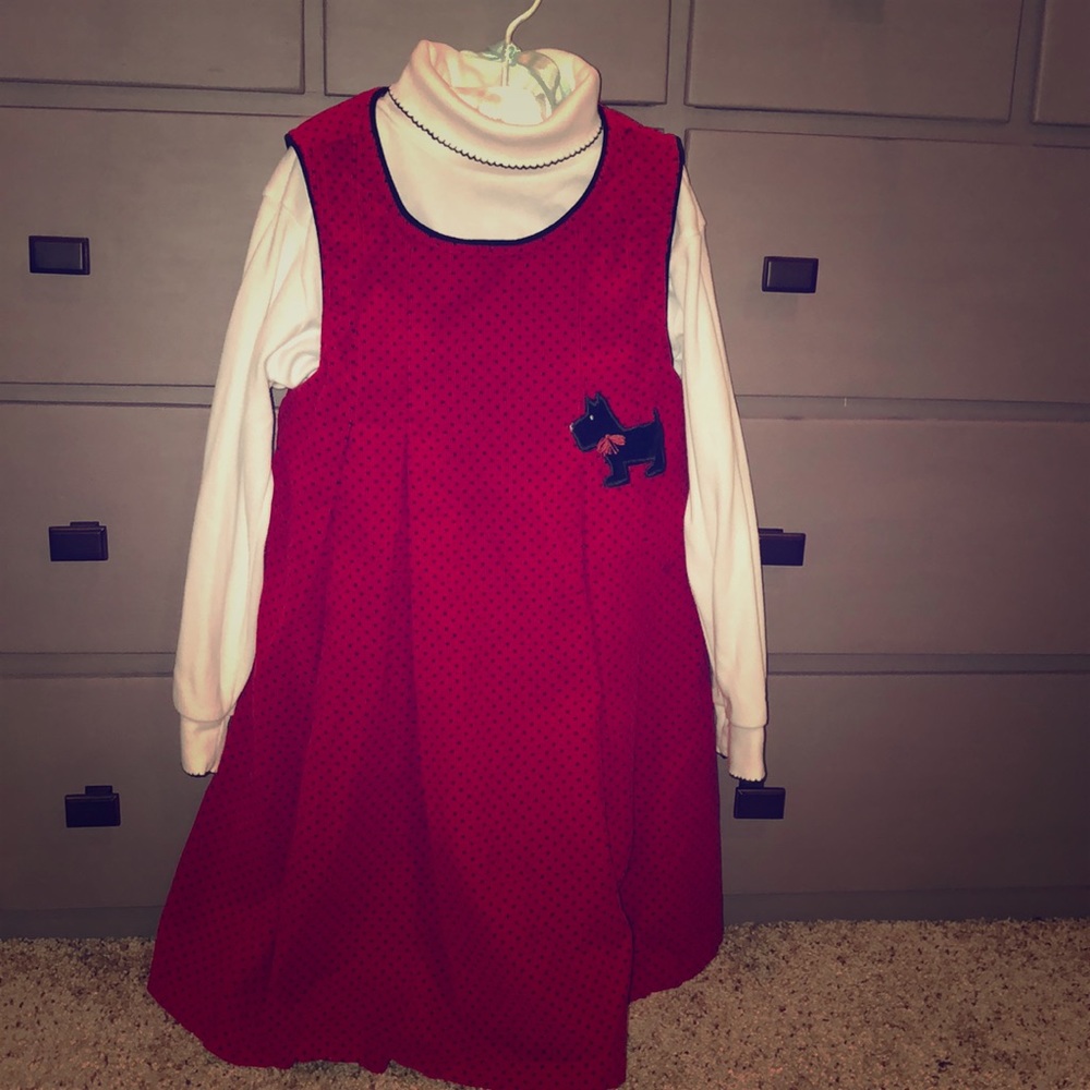 Girls Scottie dog dress